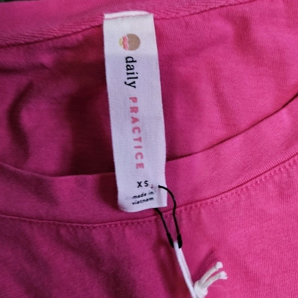 Anthropologie Daily Practice Hot Pink‎ Hi Low Hem Cotton Dress Sleeveless XS NWT - Picture 4 of 6